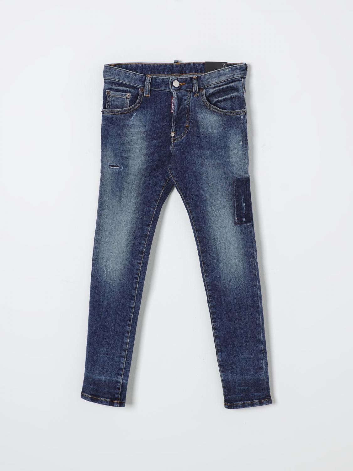 Shop Dsquared2 Jeans  Kids Color Denim