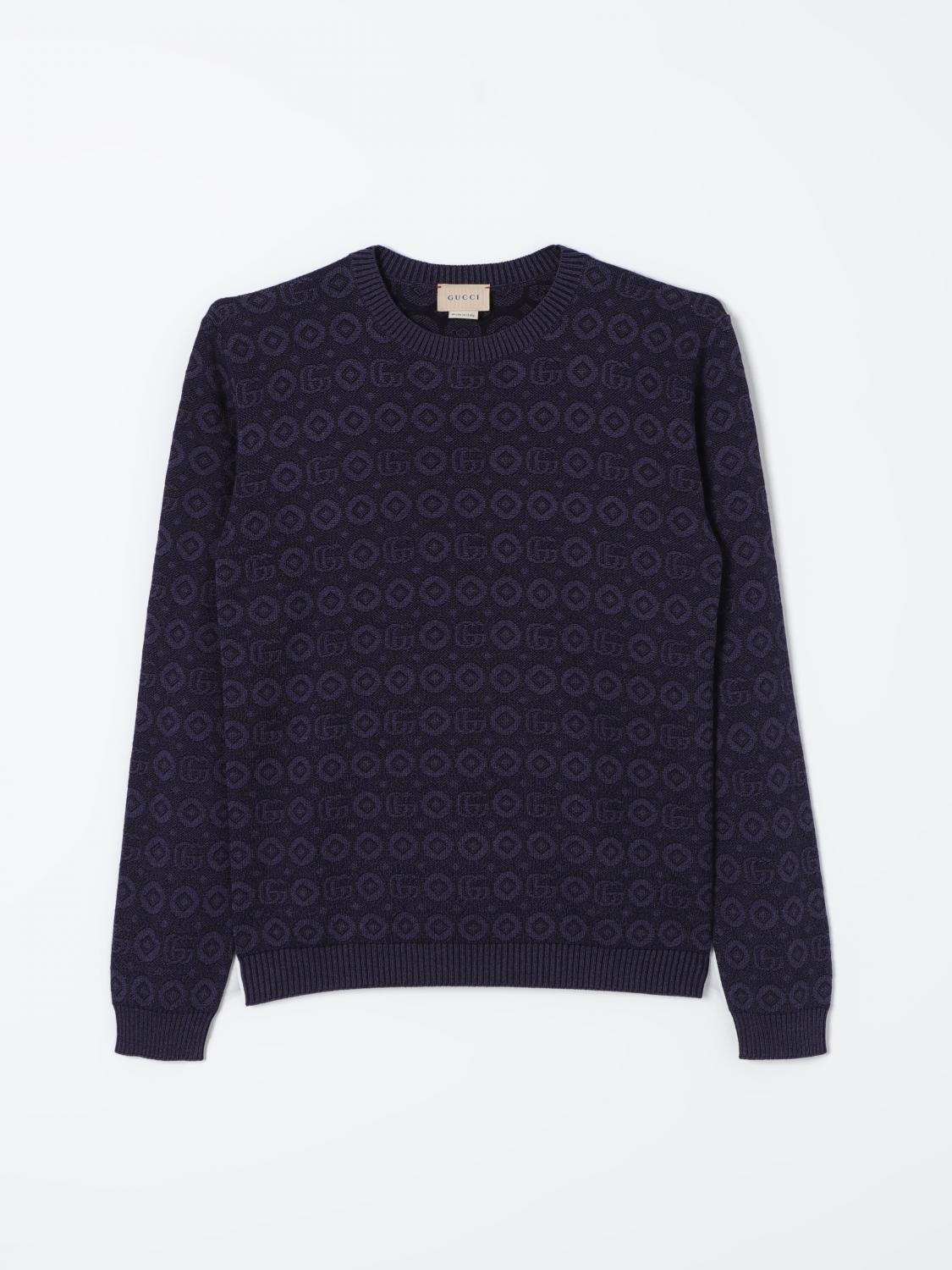 Shop Gucci Sweater  Kids Color Blue In Blau