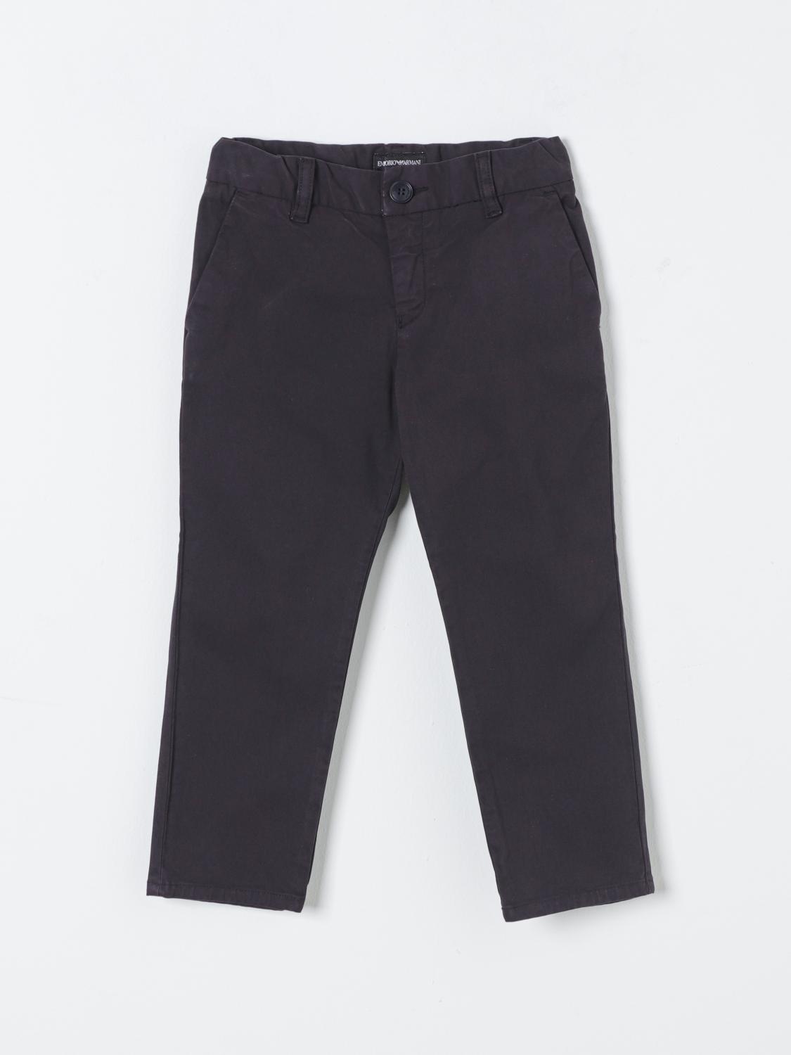 Shop Emporio Armani Pants  Kids Color Blue In Blau