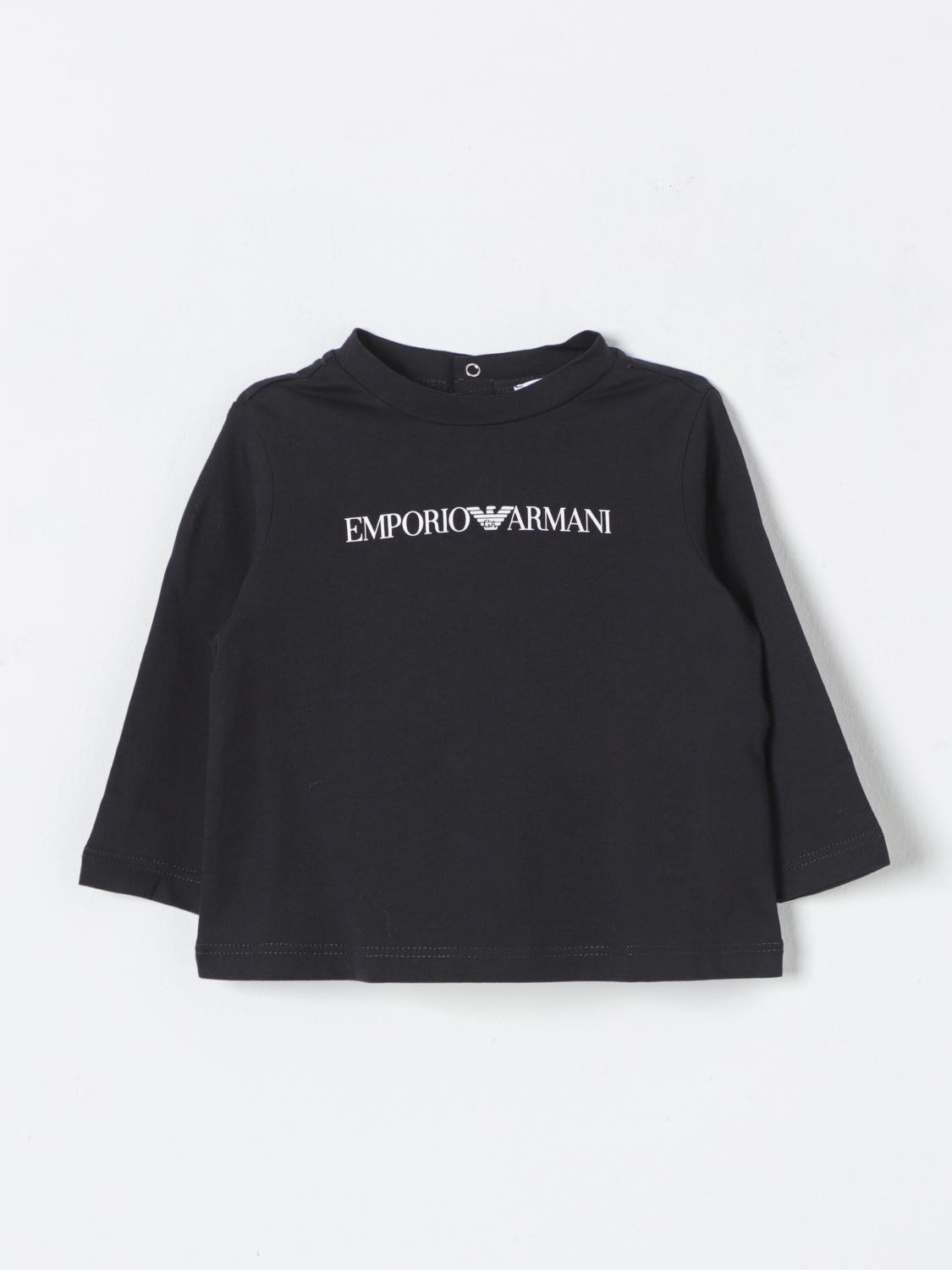 Shop Emporio Armani T-shirt  Kids Color Navy