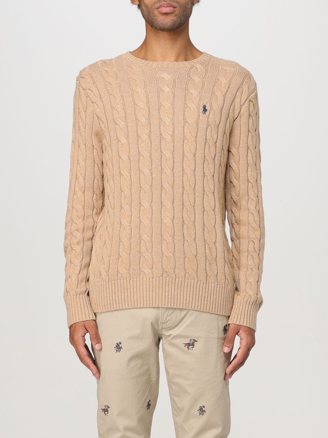 Shop Polo Ralph Lauren Sweater  Men Color Coffee In Kaffee Braun