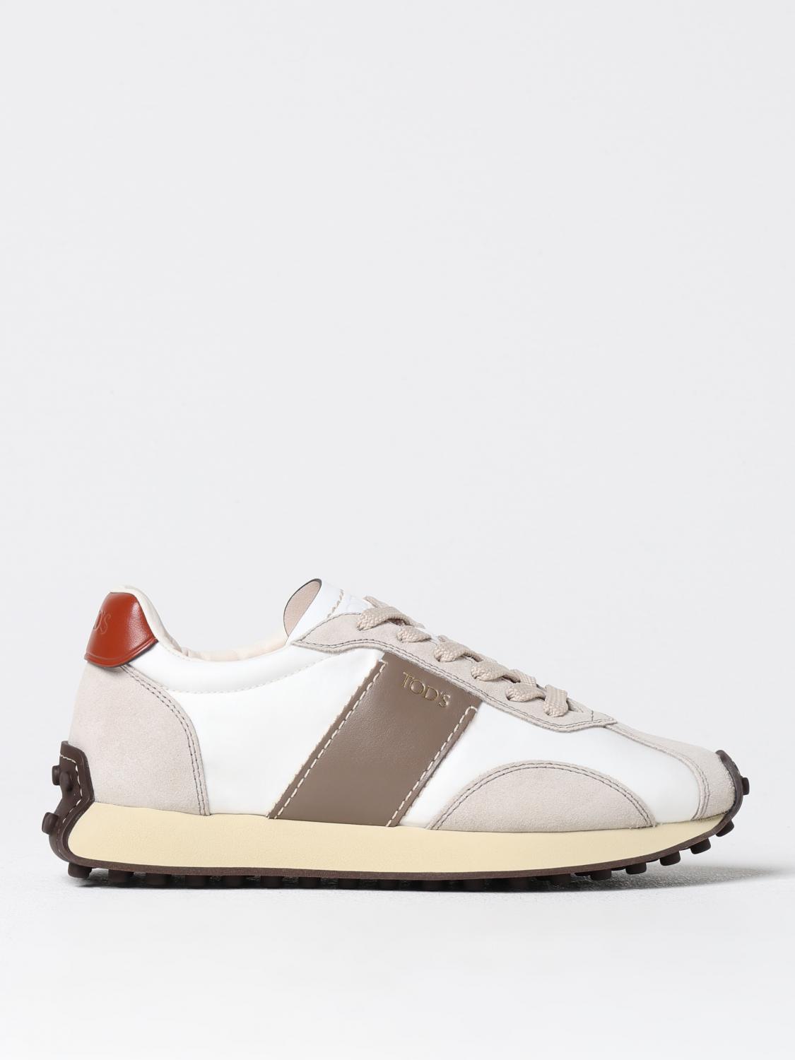 Shop Tod's Sneakers  Woman Color White In Weiss