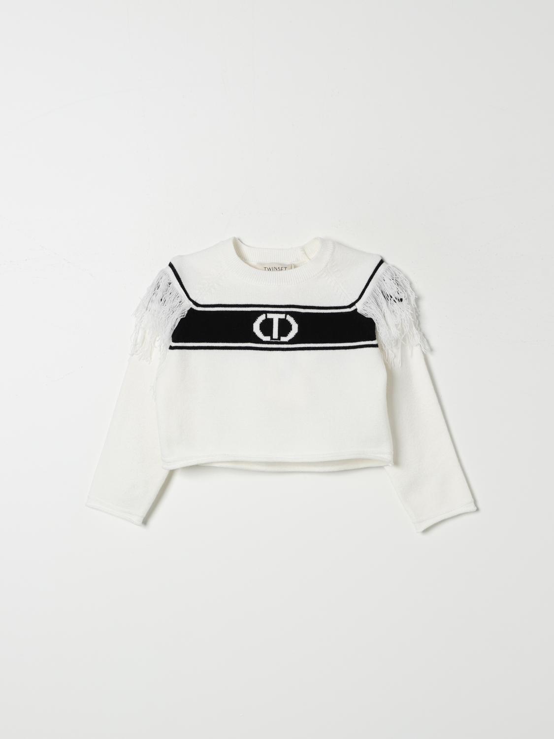 Twinset Sweater Kids Color White In Weiss