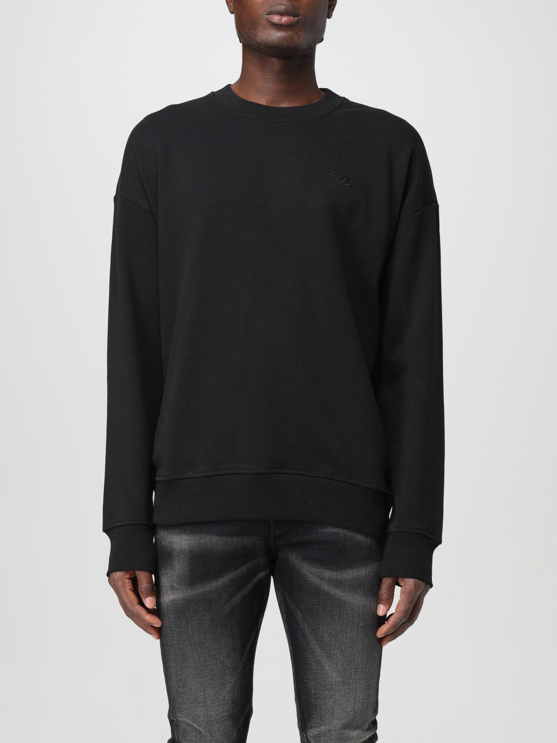 Shop Diesel Sweatshirt  Men Color Black In Schwarz