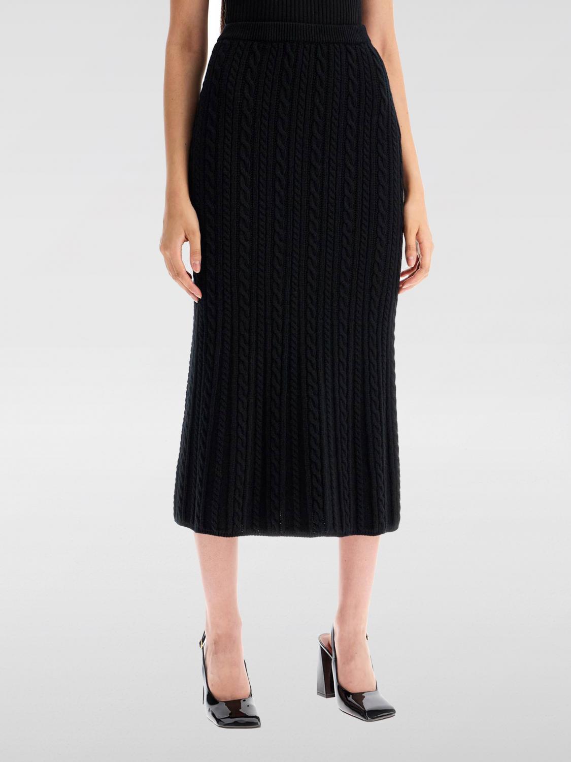 Alessandra Rich Skirt Woman Color Black In Schwarz