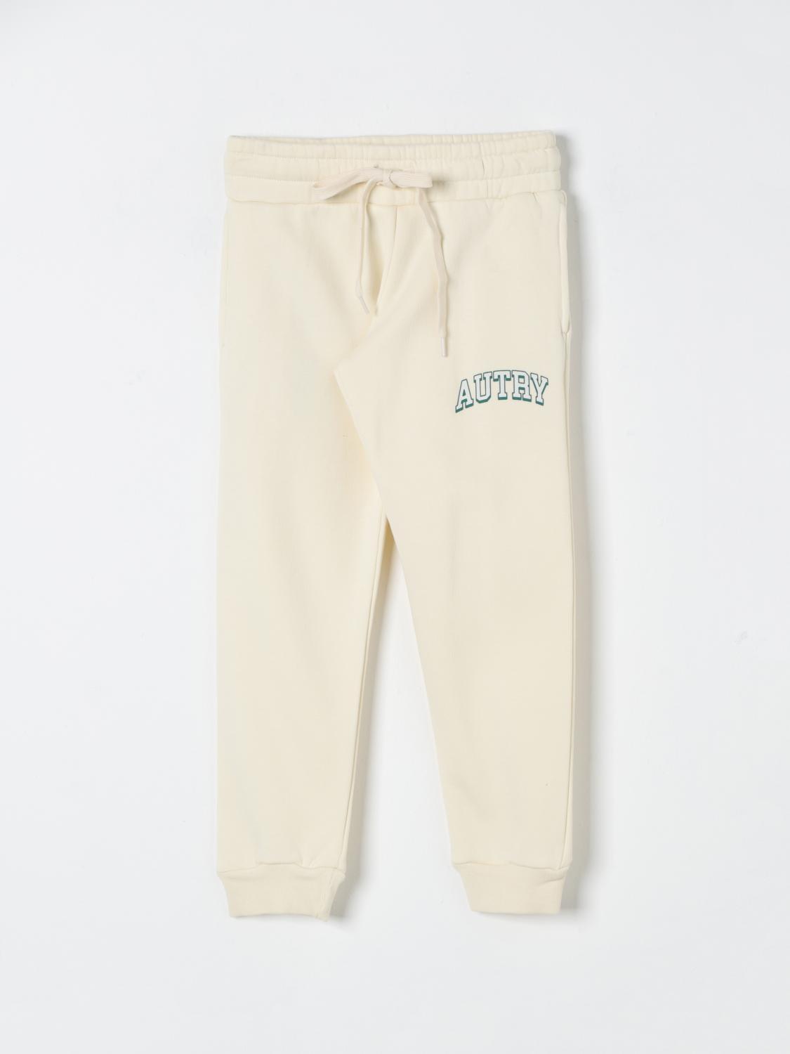 Shop Autry Pants  Kids Color White In Weiss