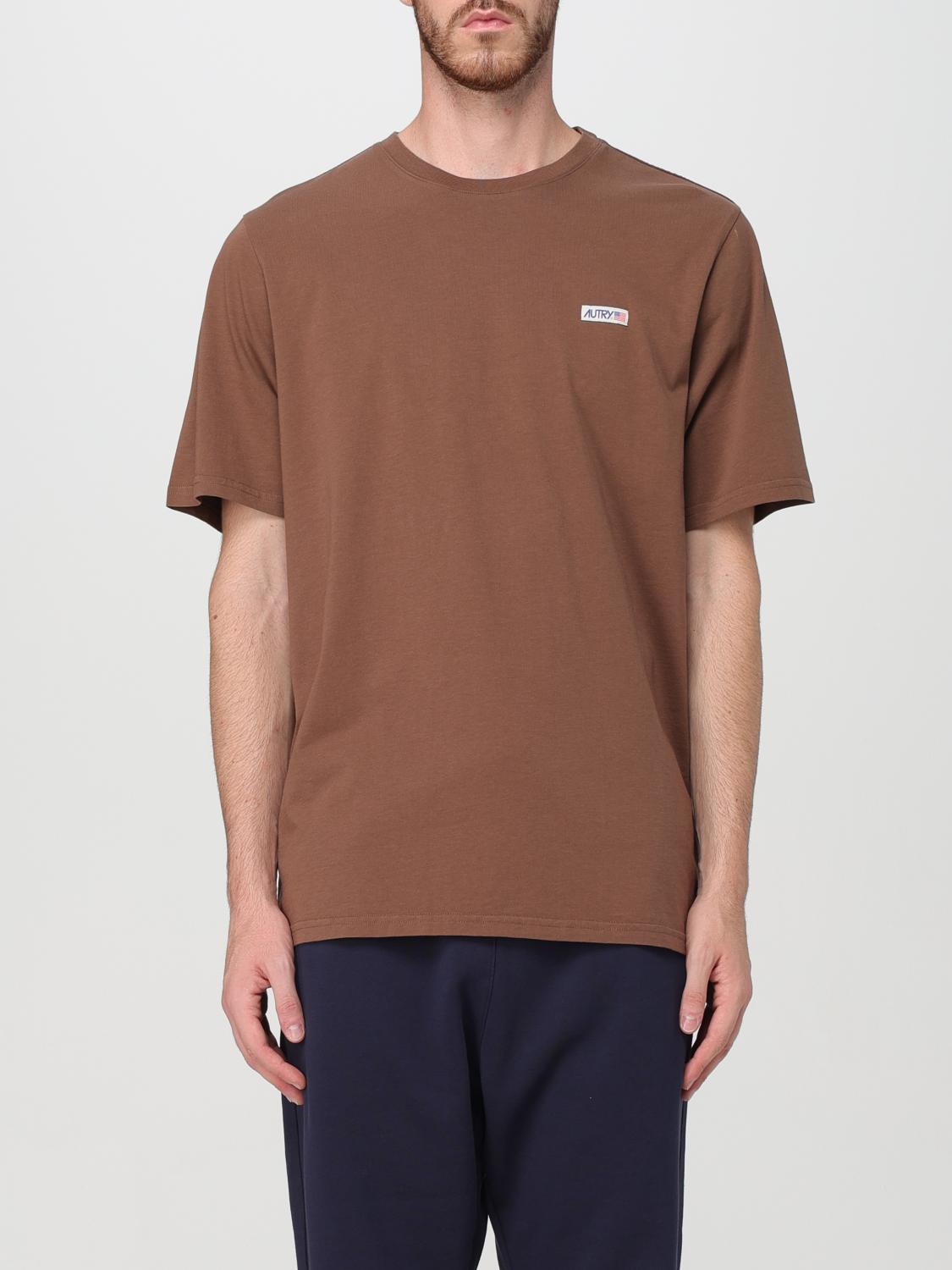 Shop Autry T-shirt  Men Color Cocoa In Kakao