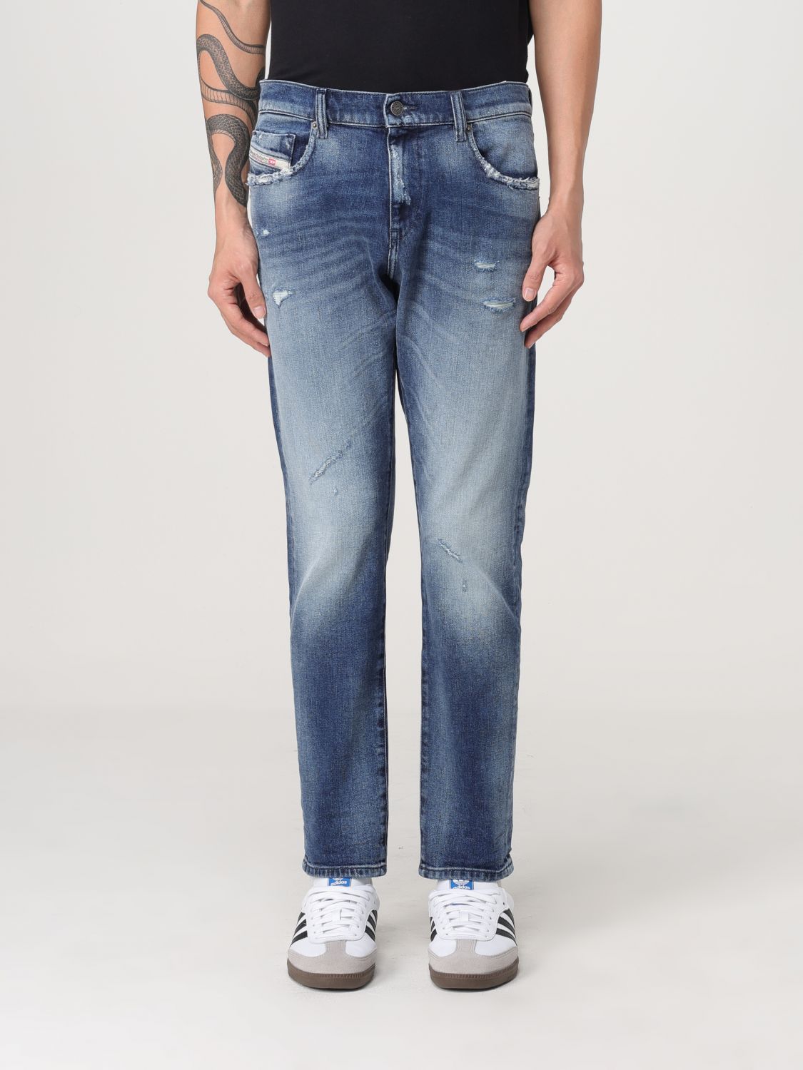 Shop Diesel Jeans  Men Color Denim