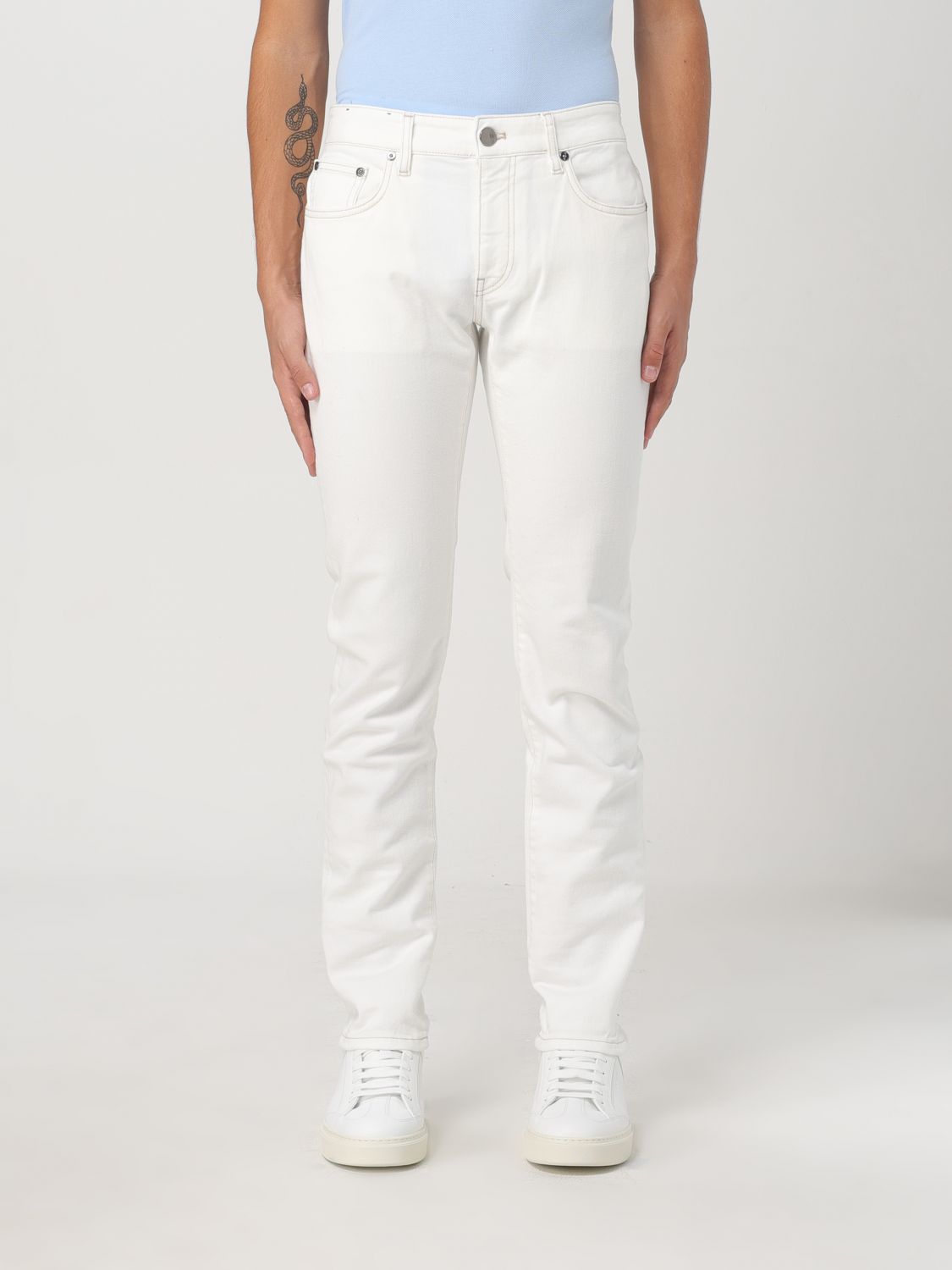 Shop Pt Torino Jeans  Men Color White In Weiss