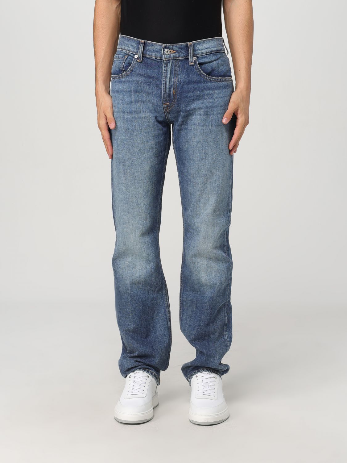 Shop 7 For All Mankind Jeans  Men Color Blue In Blau