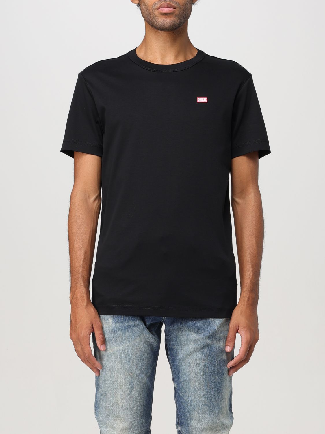 Shop Diesel T-shirt  Men Color Black In Schwarz