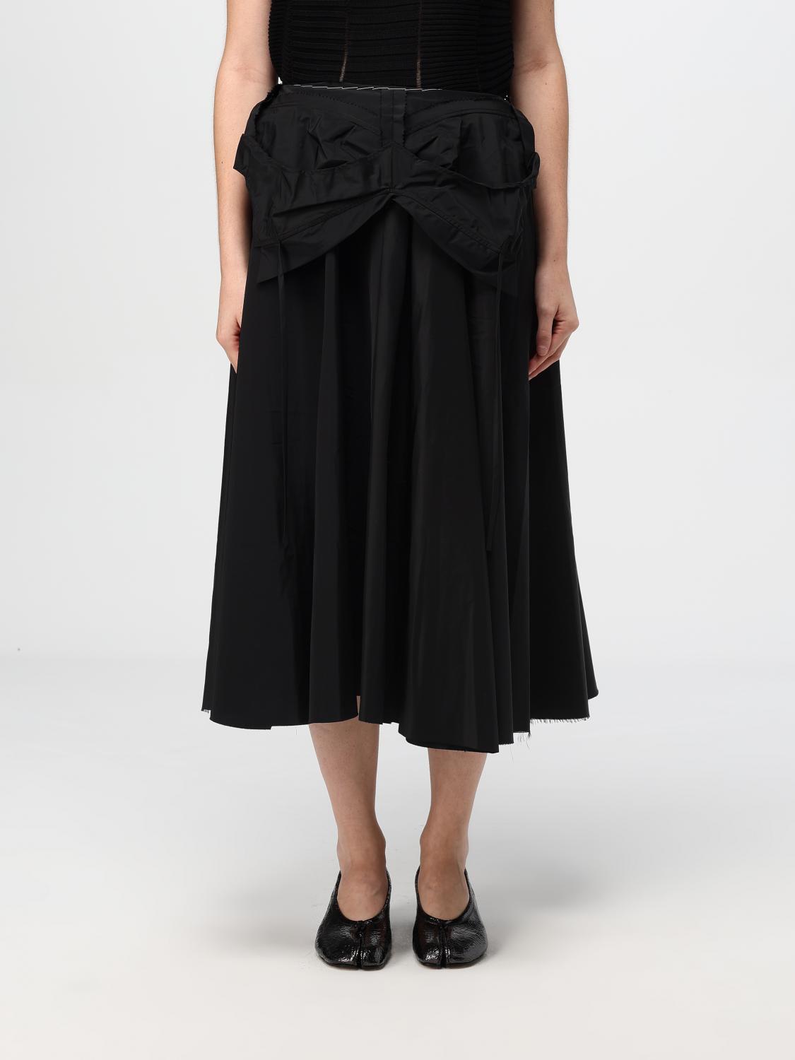 Shop Maison Margiela Skirt  Woman Color Black In Schwarz