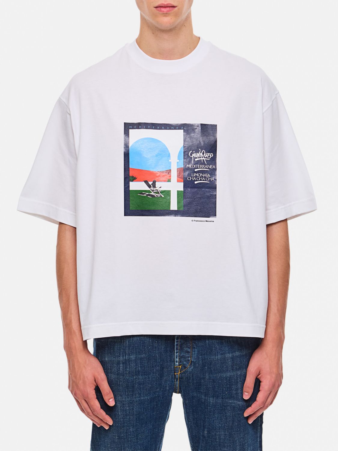 Shop Jacquemus T-shirt  Men Color White In Weiss