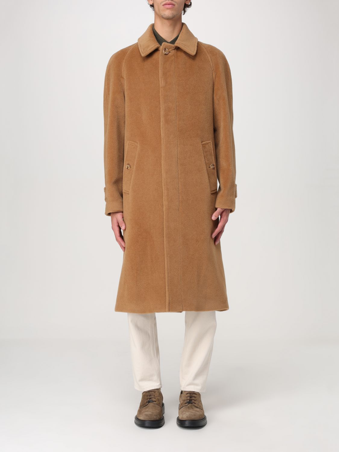 Shop Lardini Coat  Men Color Camel