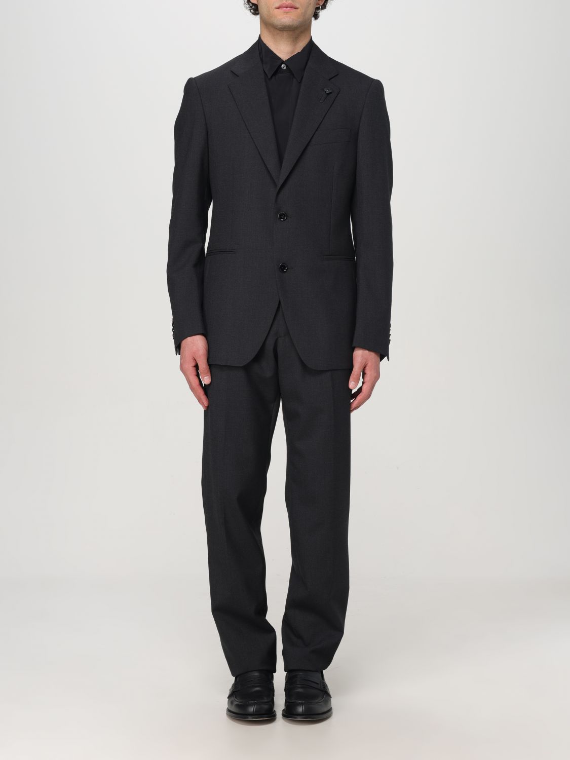 Shop Lardini Suit  Men Color Black In Schwarz