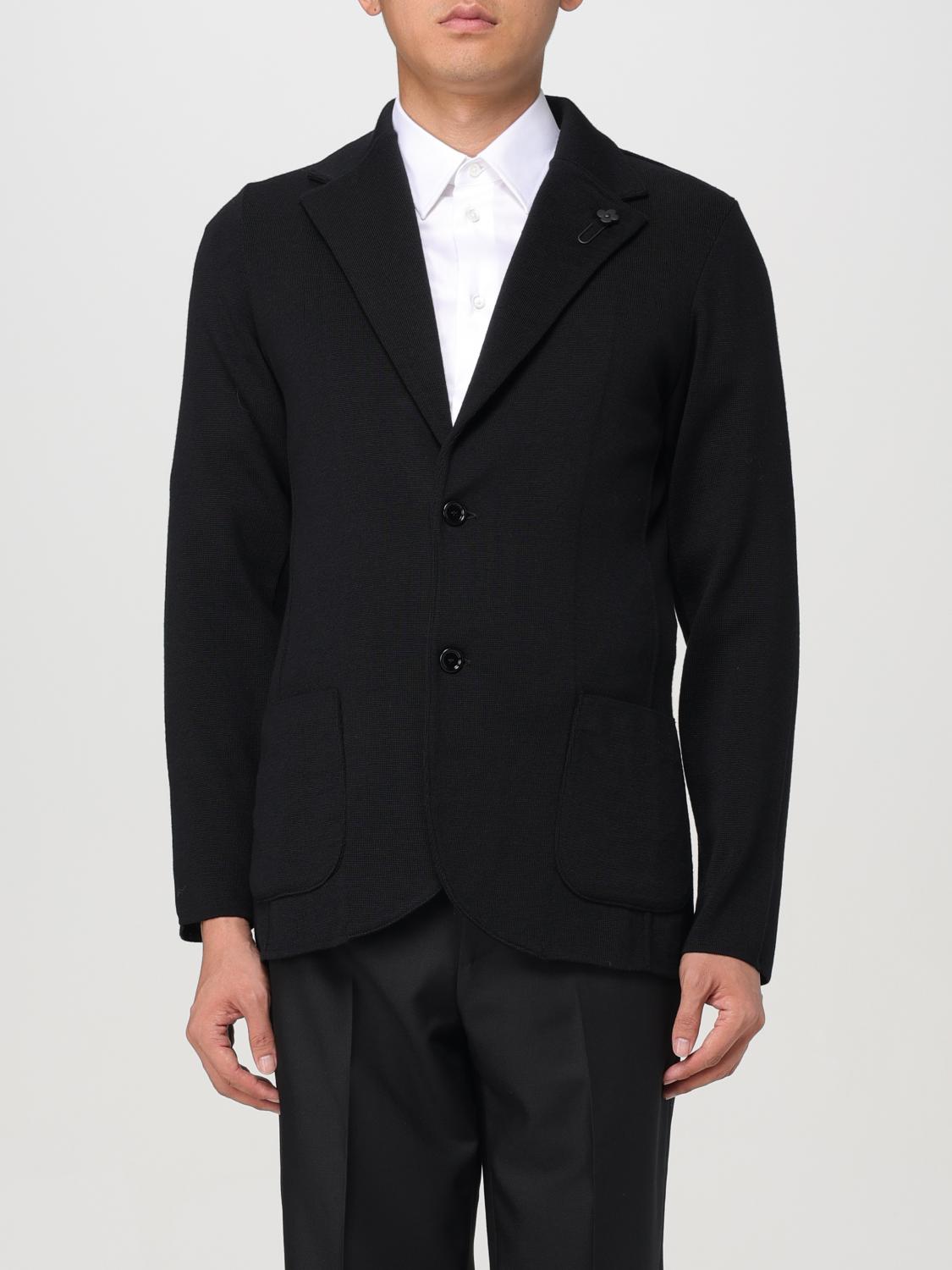 Shop Lardini Blazer  Men Color Black