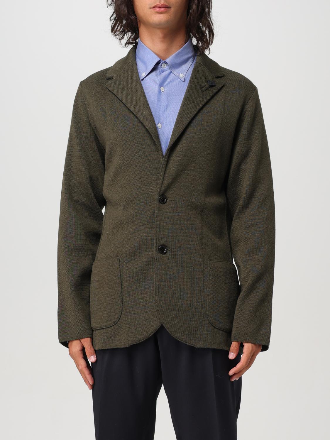 Shop Lardini Blazer  Men Color Green