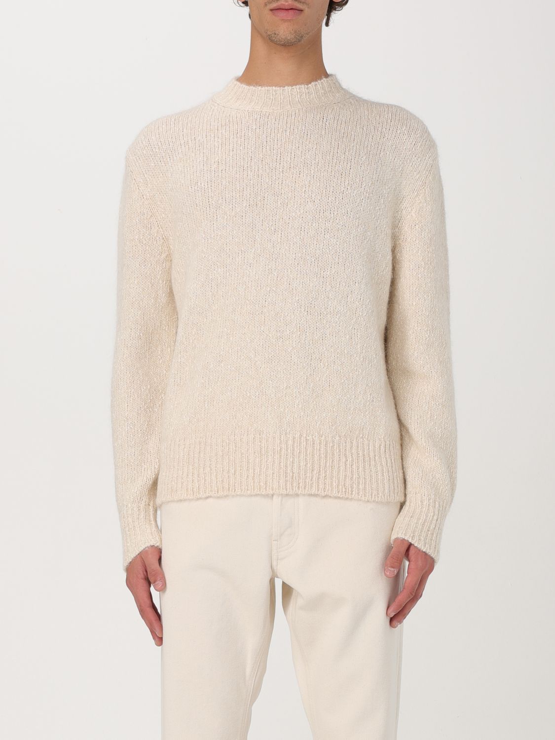 Shop Lardini Sweater  Men Color White In Weiss