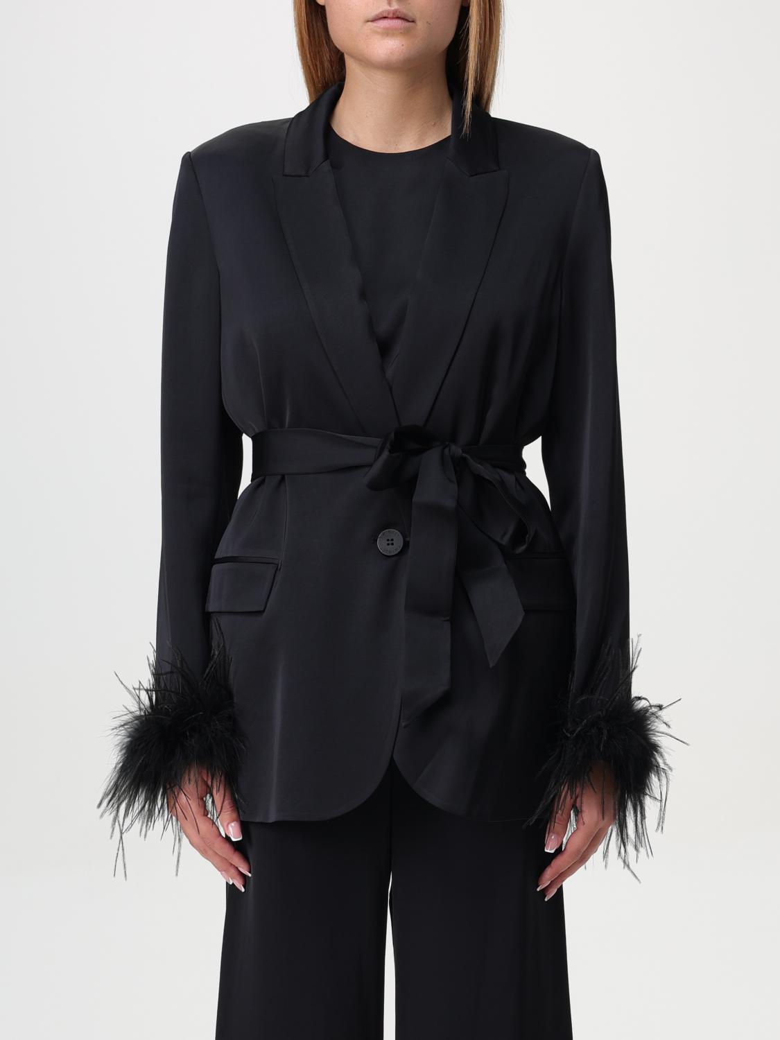 Shop Twinset Blazer  Woman Color Black In Schwarz