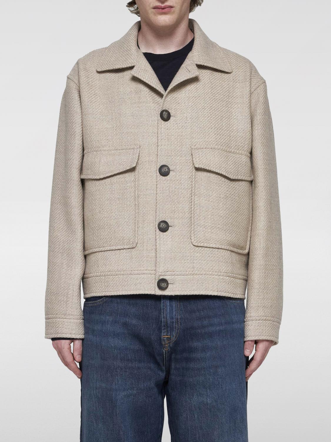 Shop Tagliatore Jacket Men Color Beige