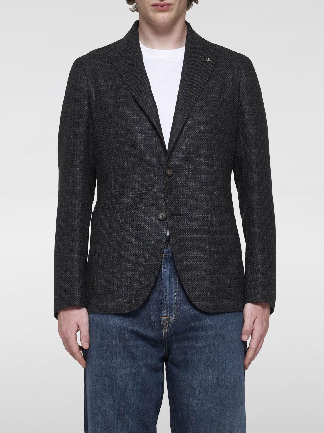 Shop Tagliatore Blazer  Men Color Black In Schwarz