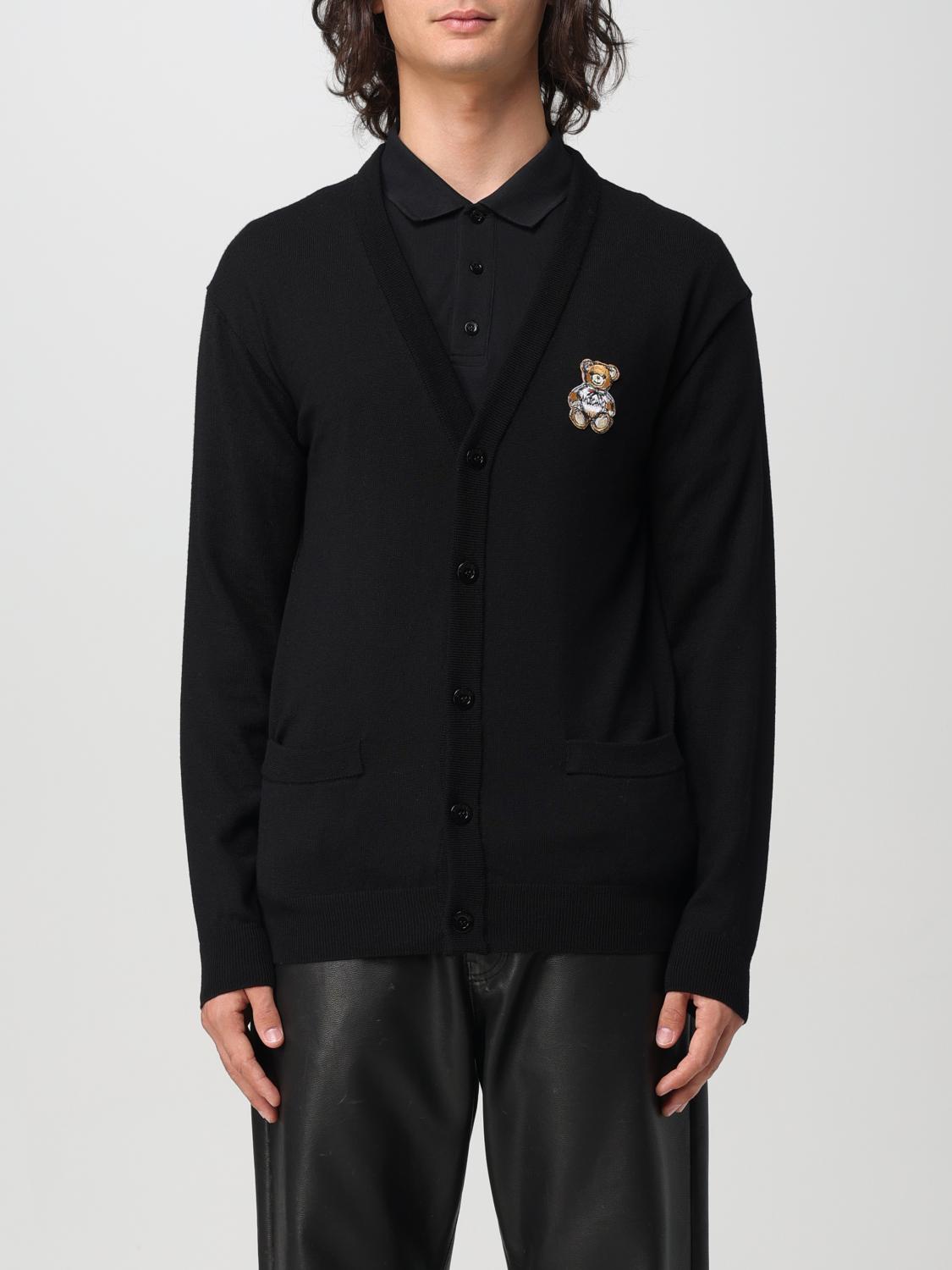 Shop Moschino Couture Cardigan  Men Color Black In Schwarz