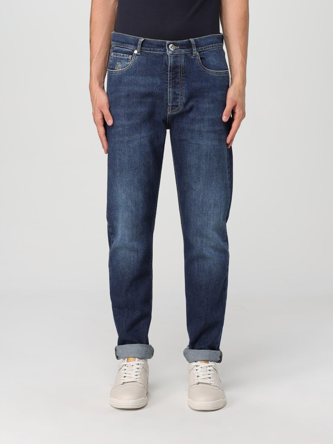 Shop Brunello Cucinelli Jeans  Men Color Denim