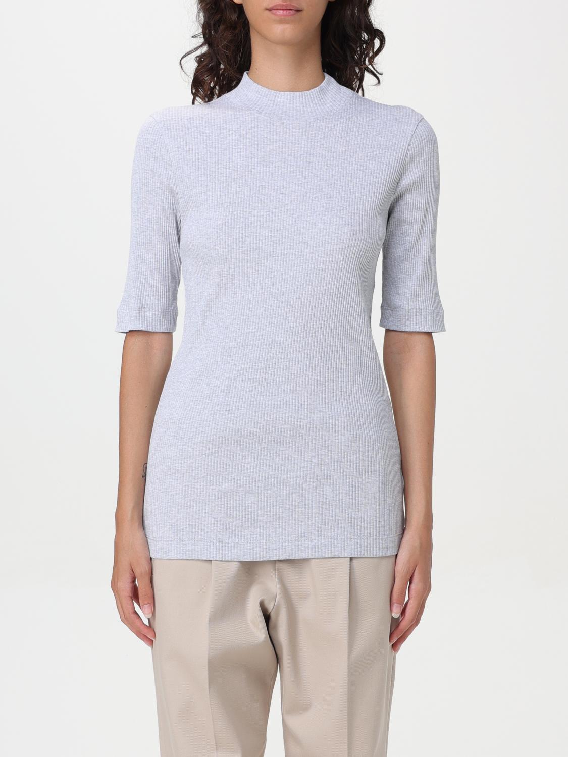 Shop Brunello Cucinelli Sweater  Woman Color Grey In Grau