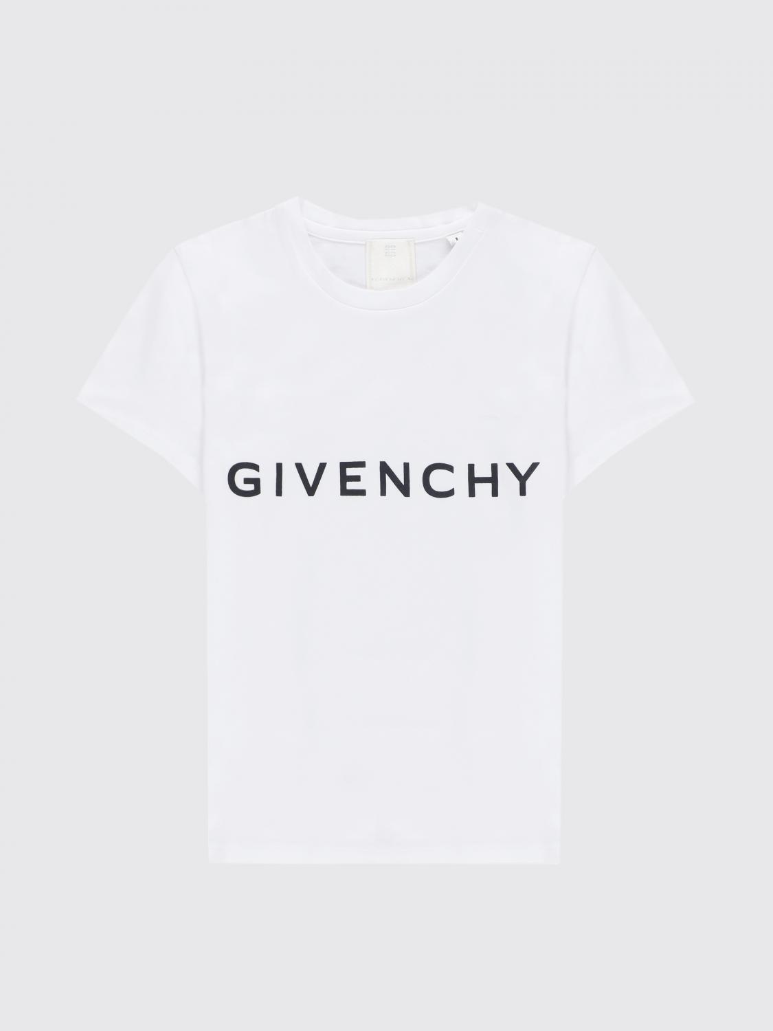 Shop Givenchy T-shirt  Kids Color White In Weiss