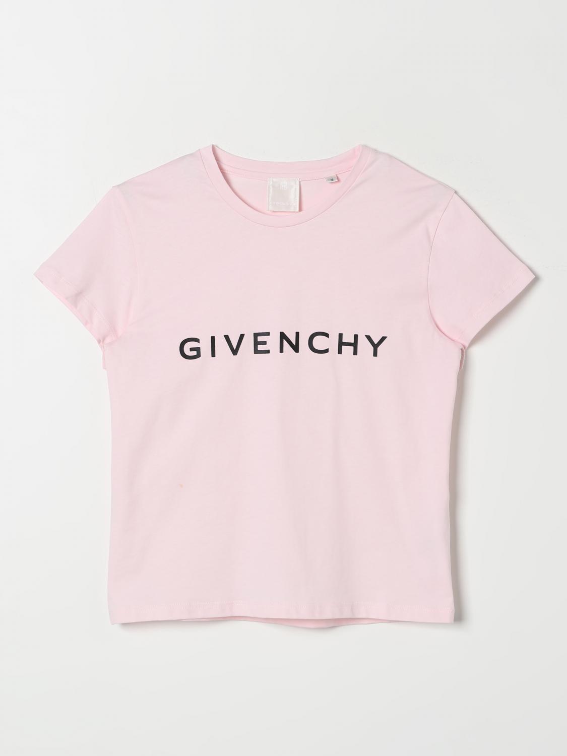 Shop Givenchy T-shirt  Kids Color Pink