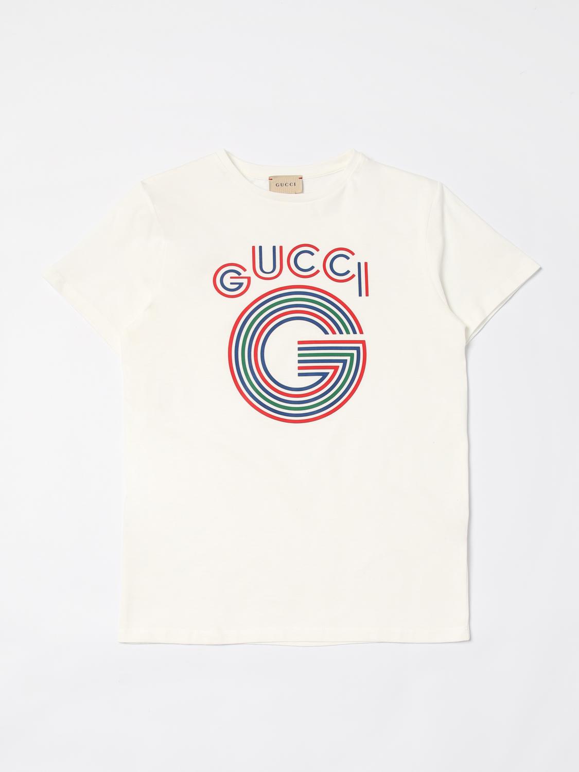 Shop Gucci T-shirt  Kids Color White In Weiss