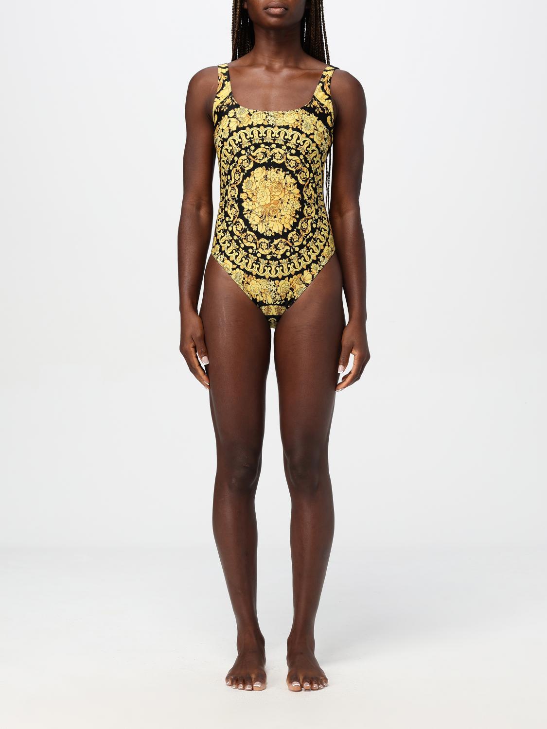 Shop Versace Swimsuit  Woman Color Gold