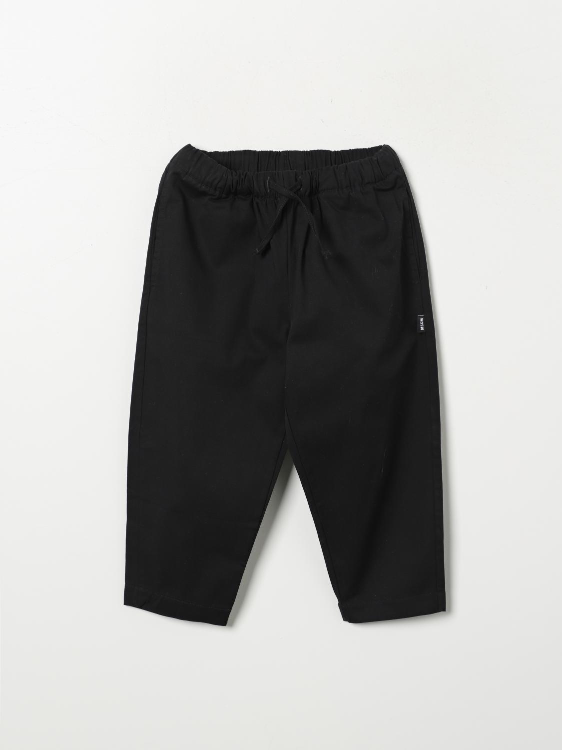 Shop Msgm Pants  Kids Kids Color Black In Schwarz