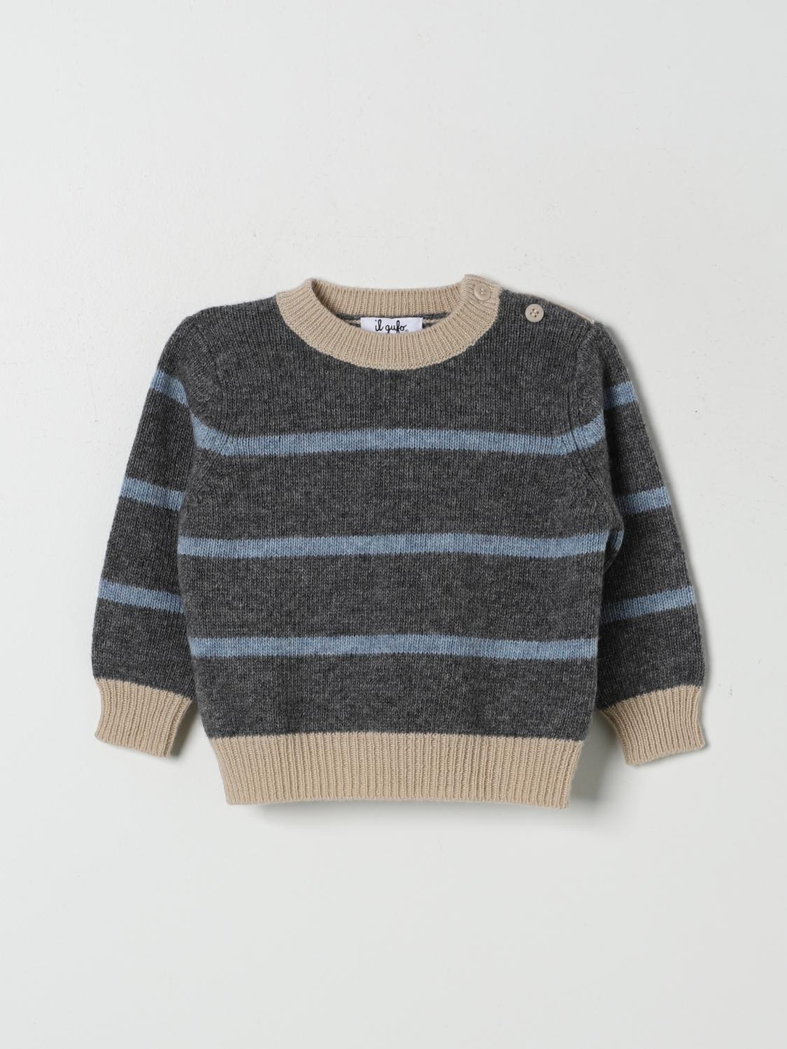 Shop Il Gufo Sweater  Kids Color Grey In Grau