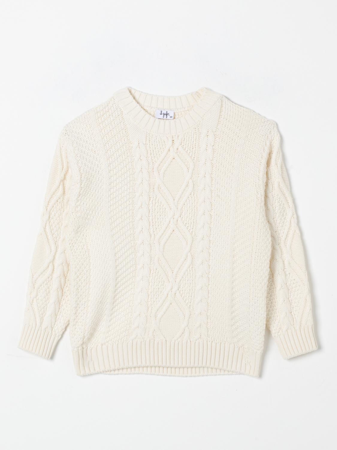 Shop Il Gufo Sweater  Kids Color White In Weiss