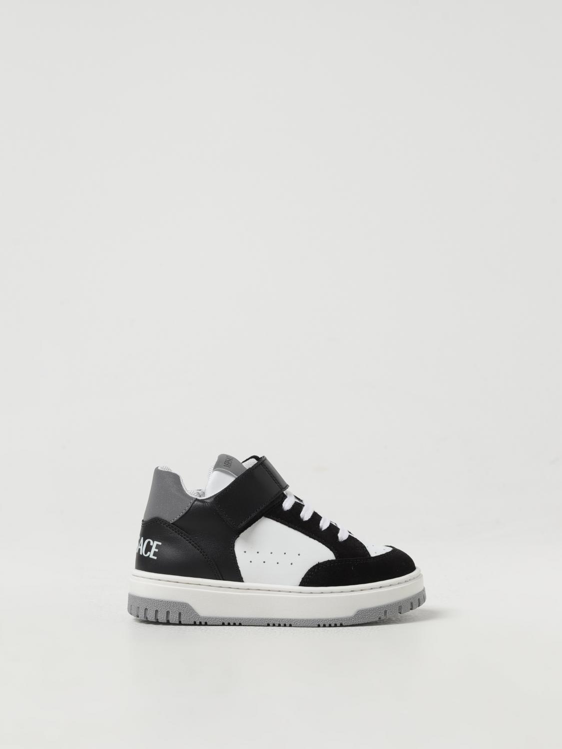 Shop Versace Sneakers  Kids Color White In Weiss