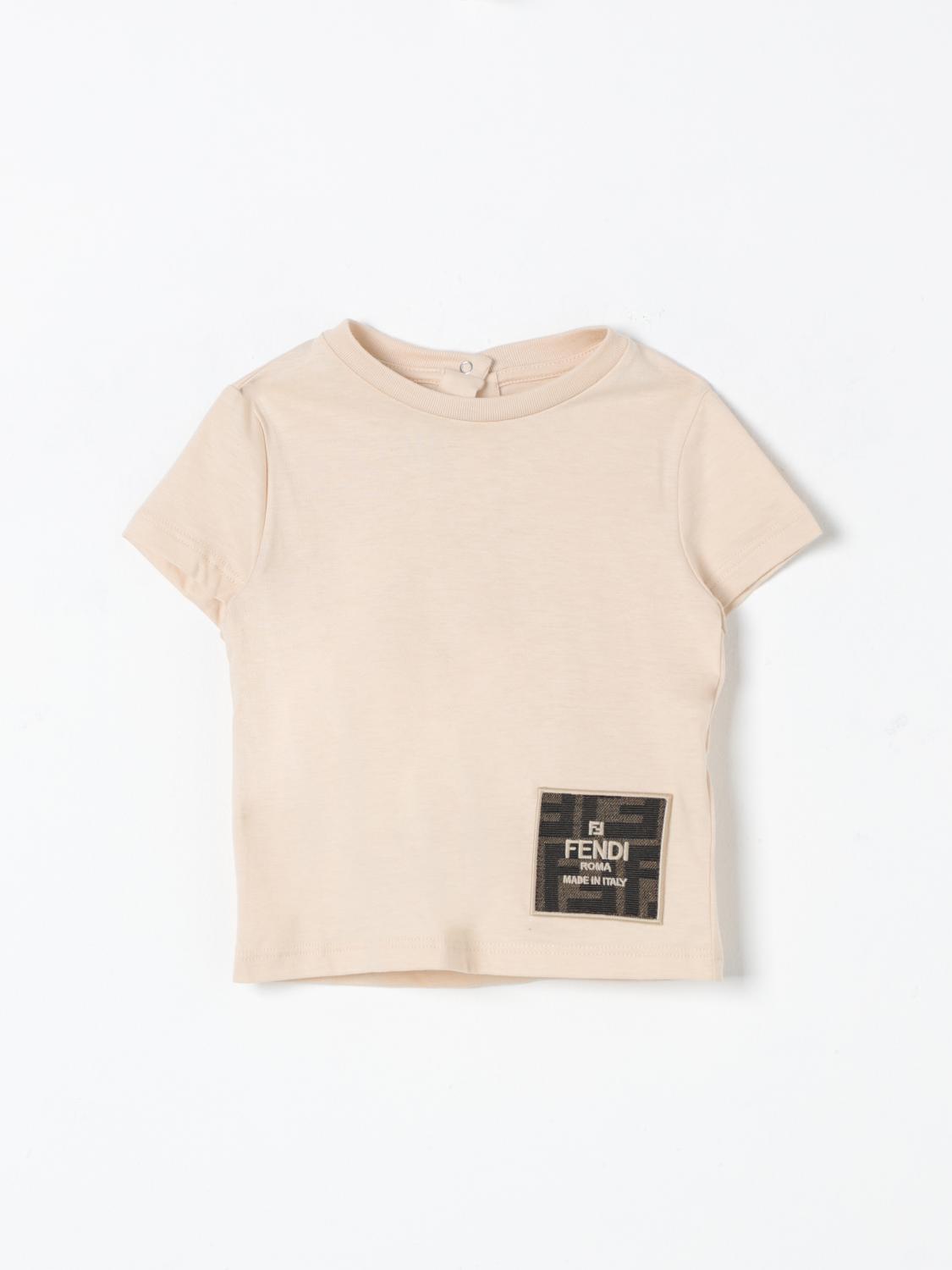 Shop Fendi T-shirt  Kids Color White In Weiss