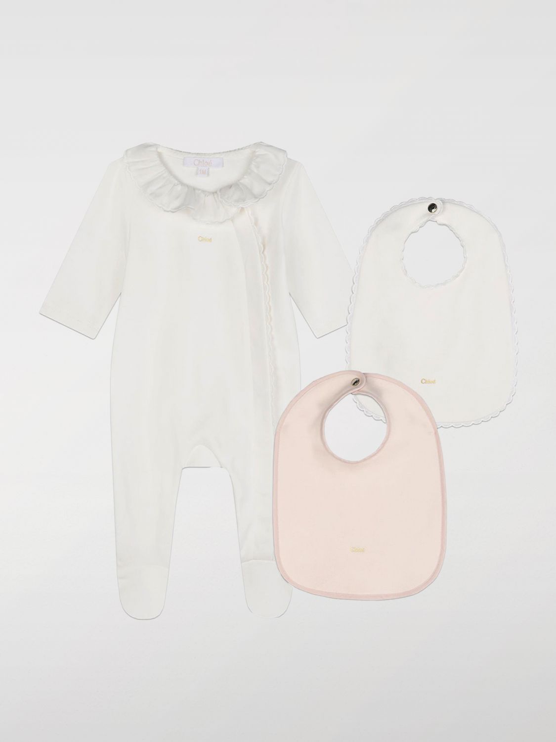 Shop Chloé Pajamas  Kids Color White In Weiss