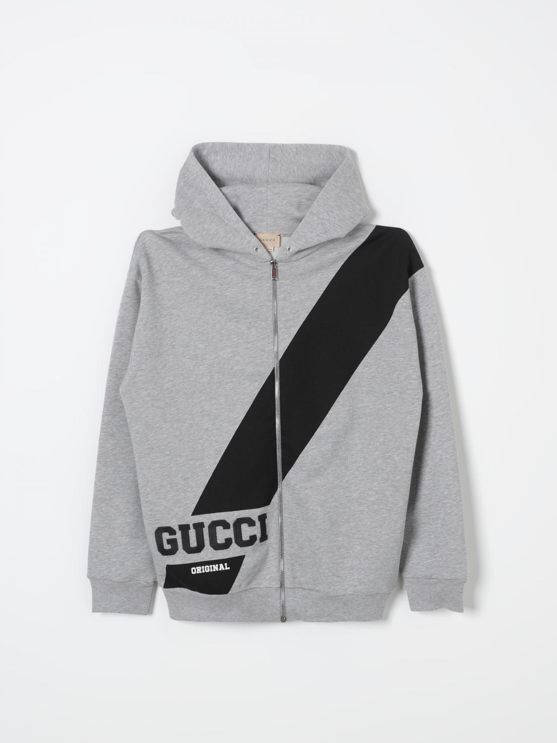 GUCCI SWEATER GUCCI KIDS COLOR GREY F91074020