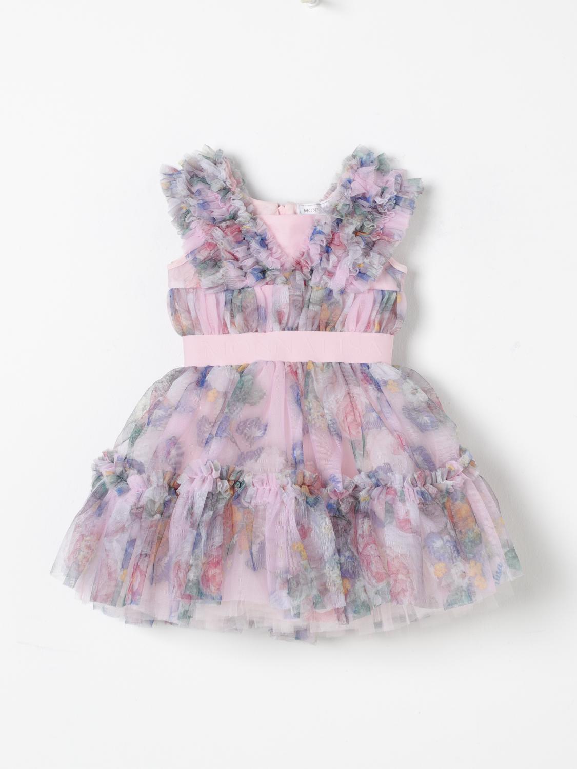 Shop Monnalisa Dress  Kids Color Pink