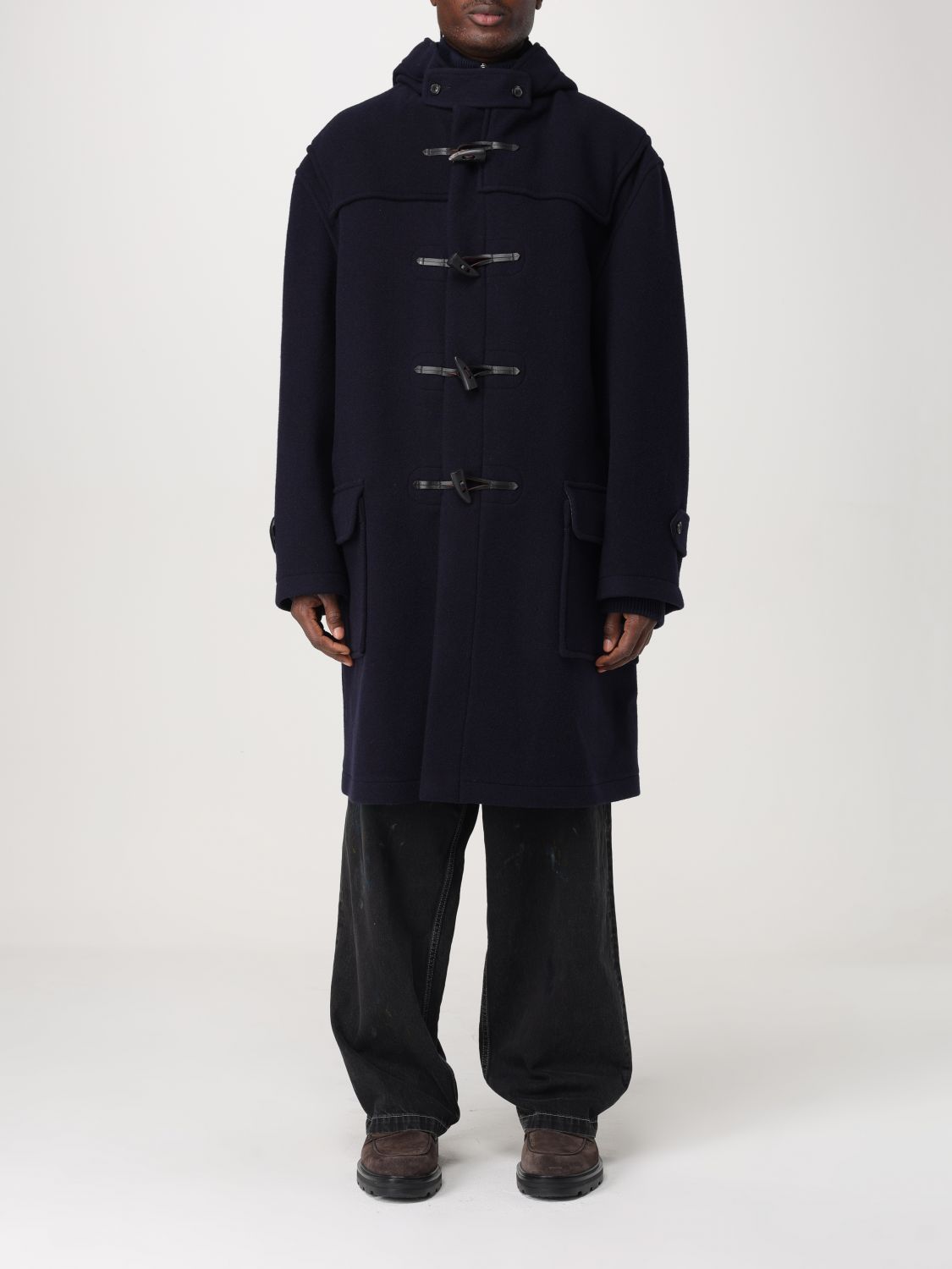 Shop Maison Margiela Coat  Men Color Blue In Blau