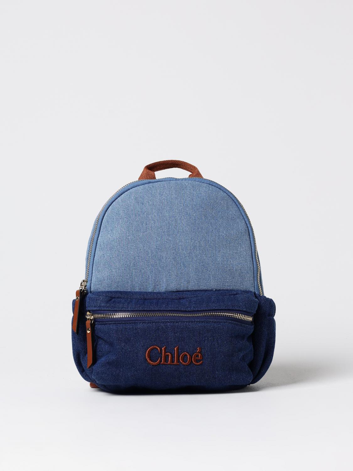 CHLOÉ DUFFEL BAG CHLOÉ KIDS COLOR DENIM F91179028