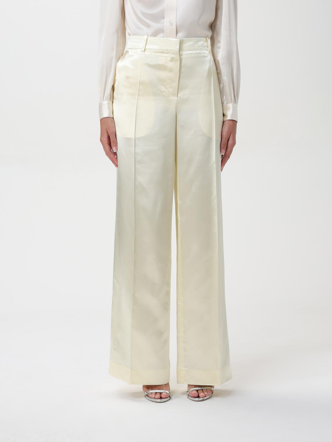 The Row Encore Satin Pants In Milch