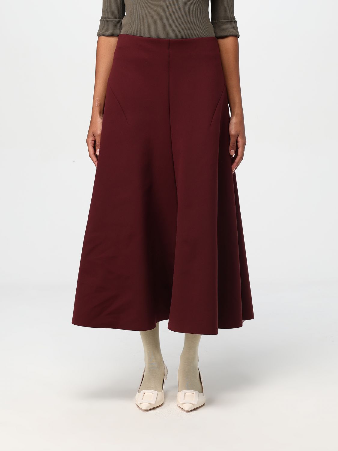 Shop Philosophy Di Lorenzo Serafini Skirt  Woman Color Brown In Braun