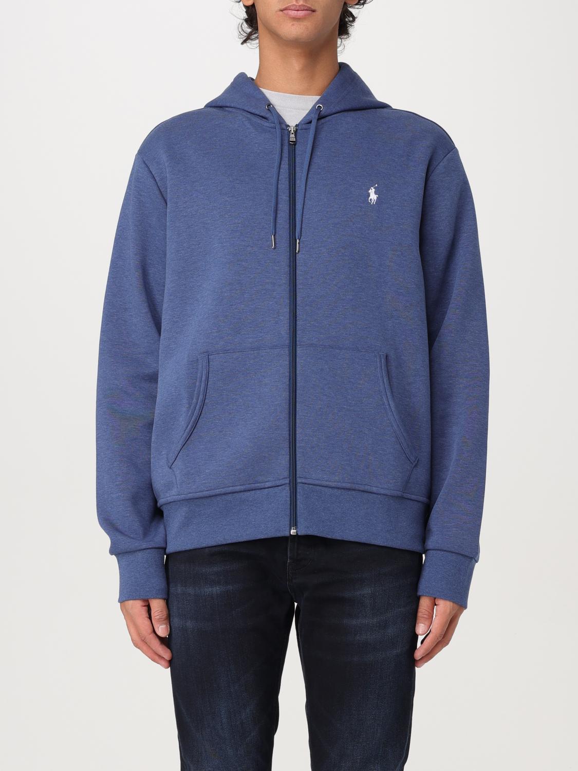 Shop Polo Ralph Lauren Sweatshirt  Men Color Blue In Blau