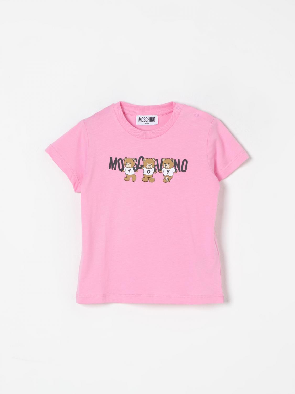 MOSCHINO T-SHIRT MOSCHINO KIDS COLOR PINK F91383010