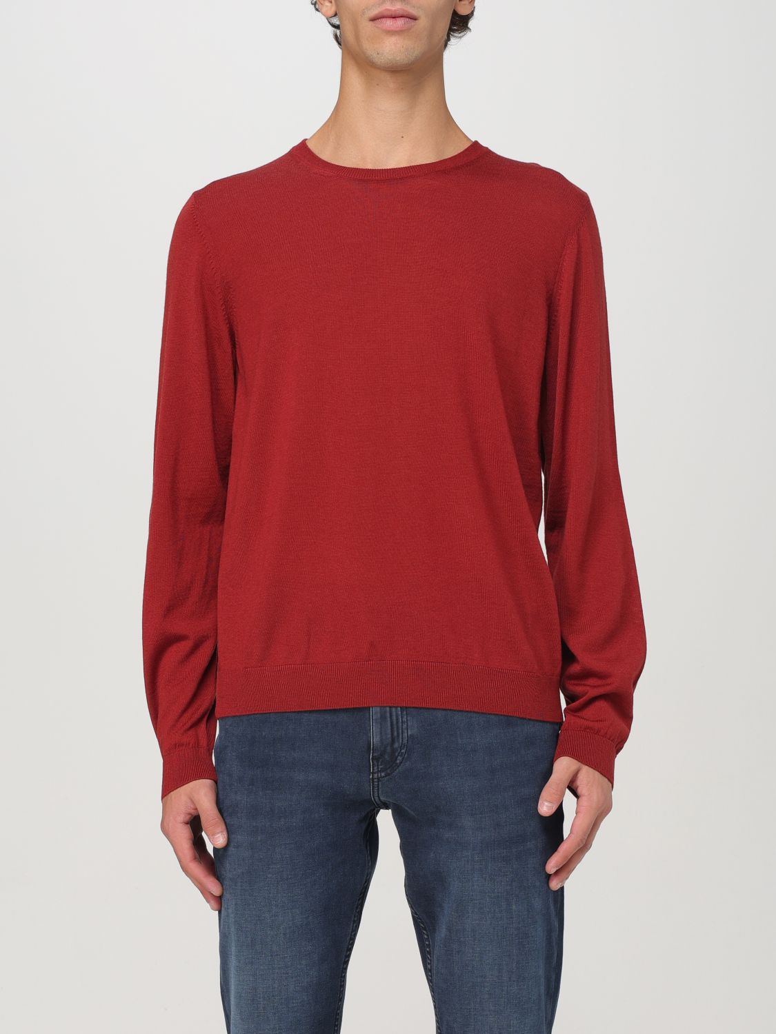 Shop Hugo Boss Sweater Boss Men Color Ruby