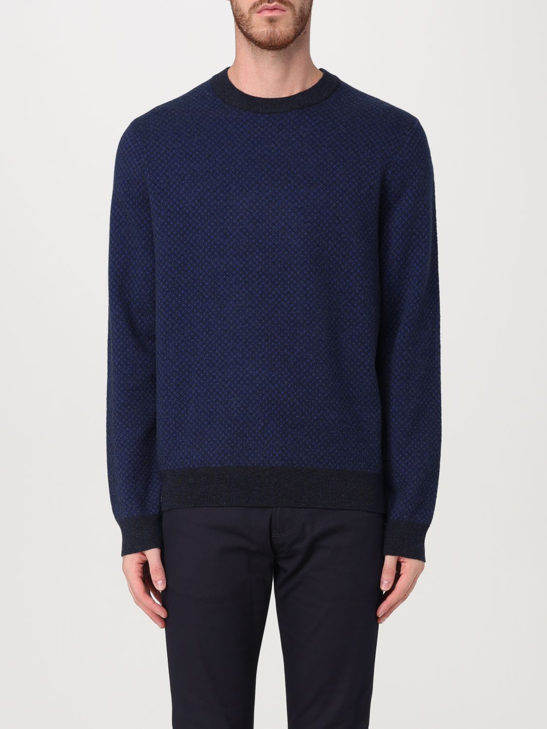 Shop Hugo Boss Sweater Boss Men Color Blue In Blau