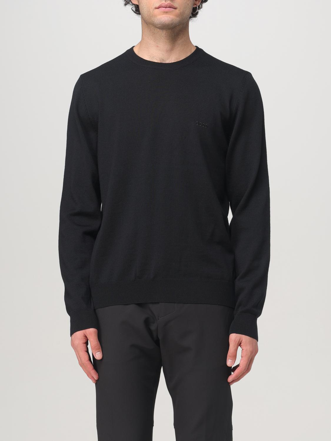 Shop Hugo Boss Sweater Boss Men Color Black In Schwarz