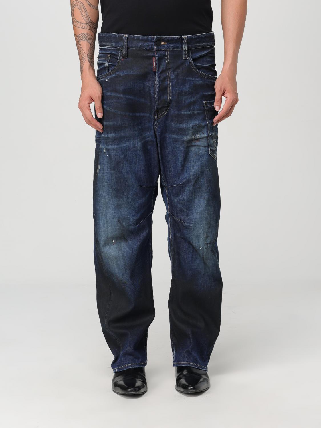 Shop Dsquared2 Jeans  Men Color Blue In 蓝色